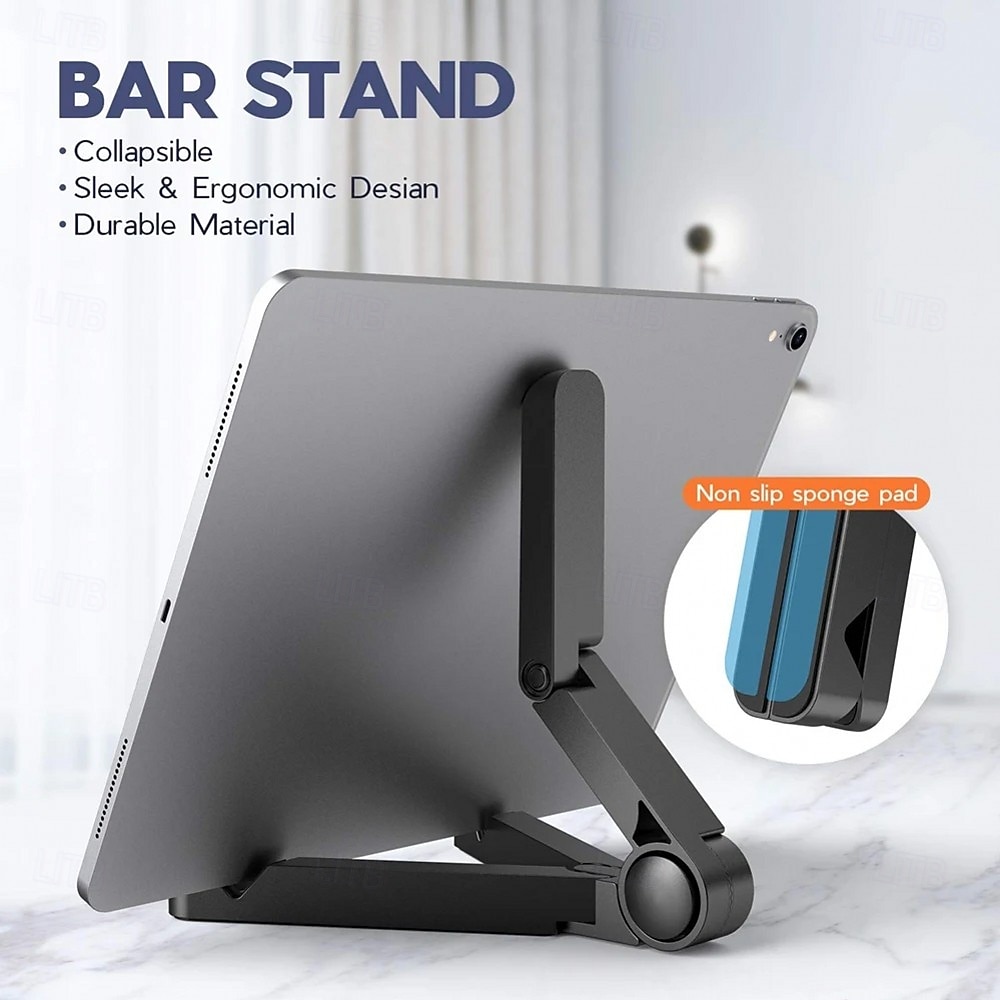 Portable Foldable Universal Folding Tablet Holder, 180-degree Free Rotation Phone Holder, Equipped With Anti-slip Sponge on the Bottom, Perfect for Both Studying And Enjoying TV Shows 2026 - $17.99 –P9