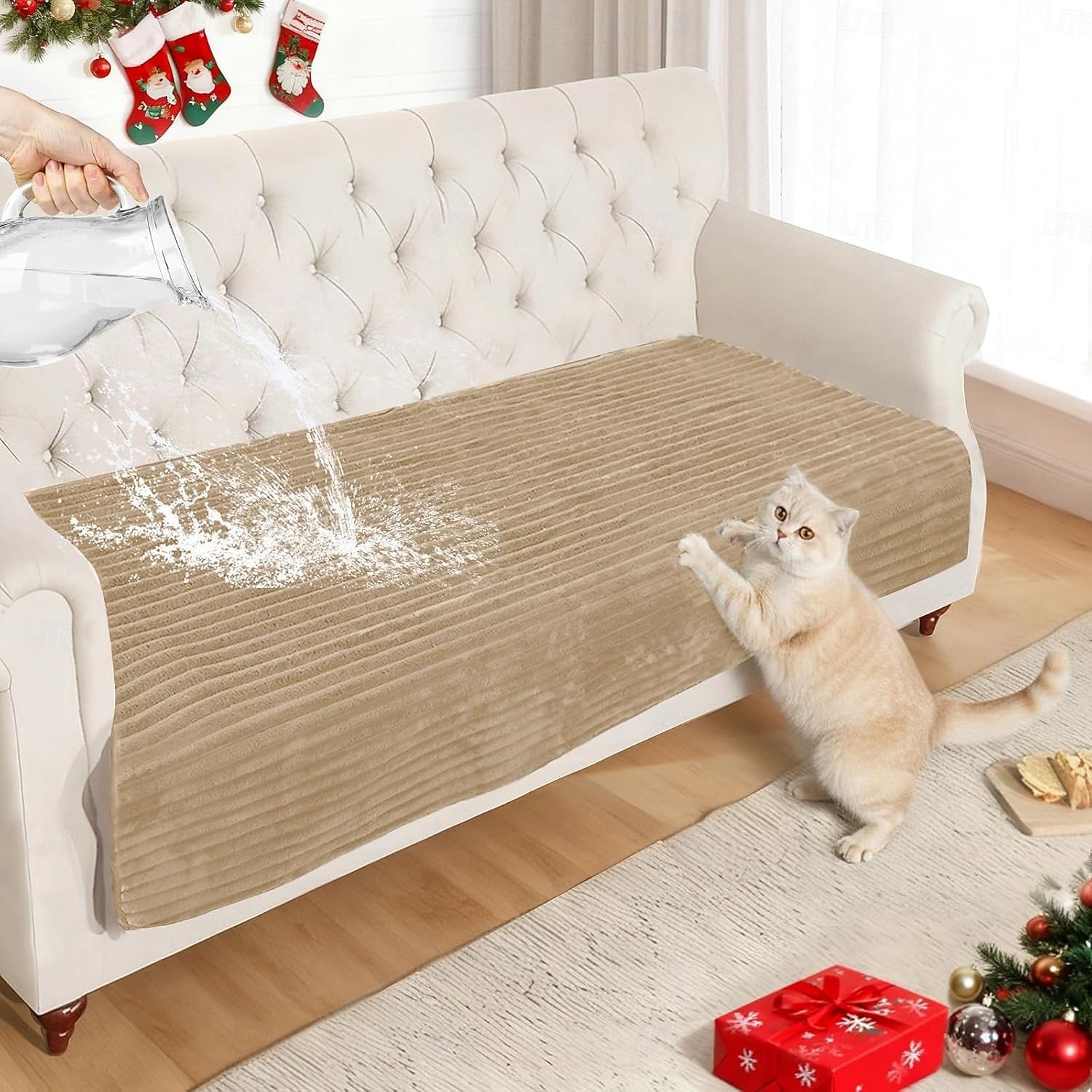 100% Waterproof Couch Cover, Couch Covers for Dogs Washable, Non Slip Sectional Couch Covers for 3 Cushion Sofa Pet Friendly, Sofa Covers Protector, Dog Bed Cover 2026 - $18.99 –P14