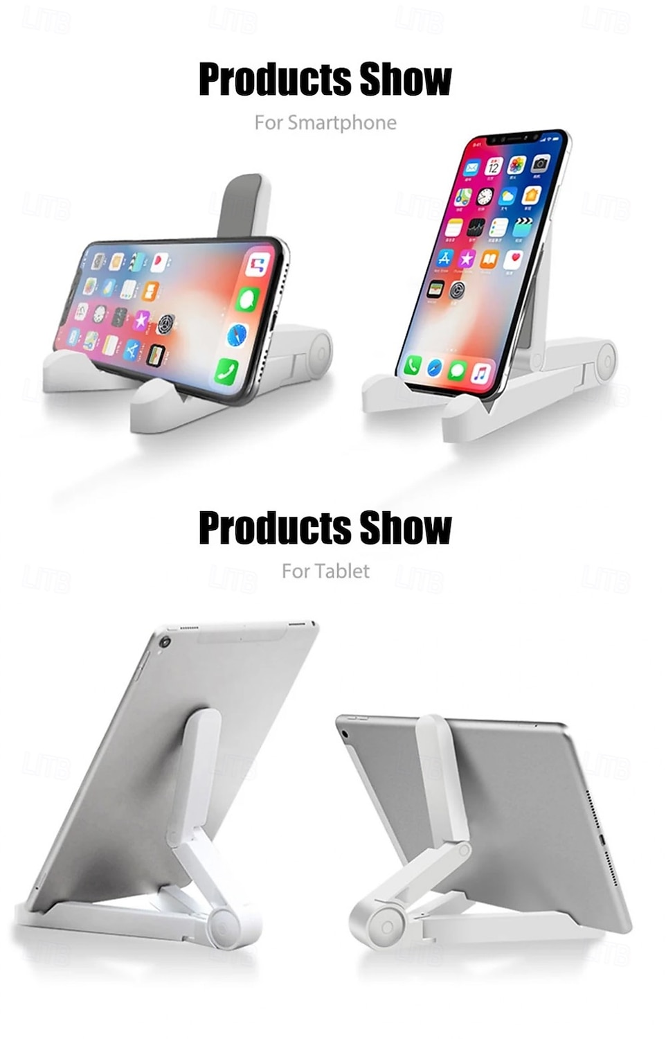 Portable Foldable Universal Folding Tablet Holder, 180-degree Free Rotation Phone Holder, Equipped With Anti-slip Sponge on the Bottom, Perfect for Both Studying And Enjoying TV Shows 2026 - $17.99 –P3