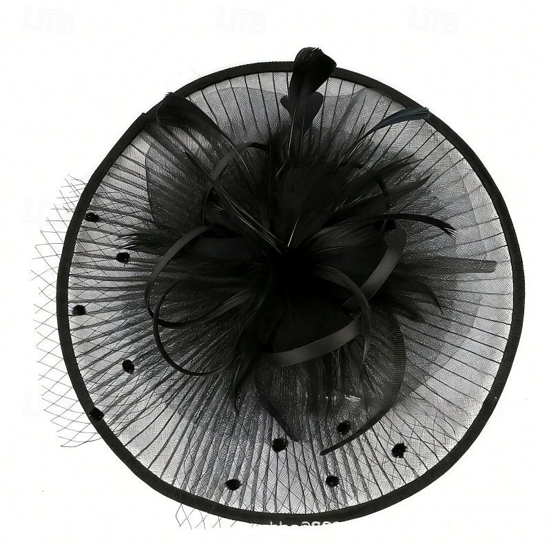 fascinators Tøy Bryllup Bursdag Elegant søt stil Med Bånd Tyll Hodeplagg Hodeplagg 2026 - $22.99 –P7