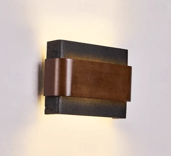 Applique murale lumineuse à double éclairage, style wabi-sabi médiéval – idéale pour une chambre, un salon ou un couloir. 110-240 V de 2026 ? $174.99 –P17