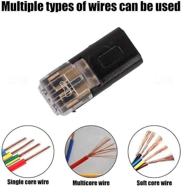 Conector de enchufe de doble cable con hebilla de bloqueo, conectores rápidos de cable con bloqueo ignífugo, adecuados para reparaciones de emergencia, cableado doméstico y automotriz, fáciles de 2026 - $17.99 –P6