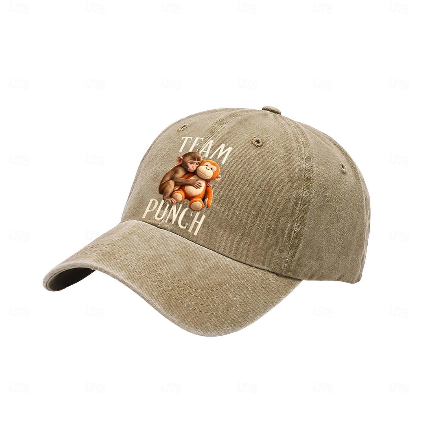 Team Punch Monkey Meme Baseball Cap Grappige Vintage Gewassen Katoenen Verstelbare Vader Pet voor Mannen en Vrouwen 2026 - $16.99 –P6