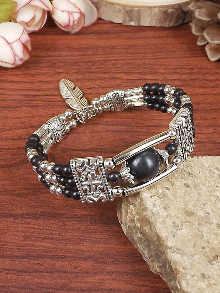 Naisten boheemityylinen turkoosi metalliseosrannekoru, monivärinen, ihanteellinen jokapäiväiseen käyttöön, lomalle ja matkoille 2026 - $9.99 –P10