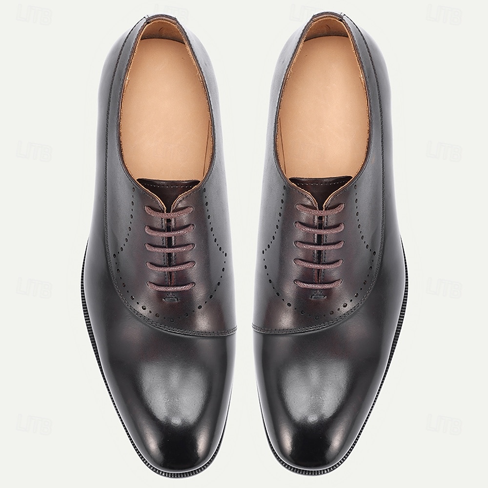 scarpe eleganti da uomo in pelle di prima qualità: vera pelle di vacchetta, stile elegante e moderno, vestibilità comoda per gli uomini, perfette per eventi formali, matrimoni, feste, ufficio e occasioni speciali del 2026 a $109.99 –P6