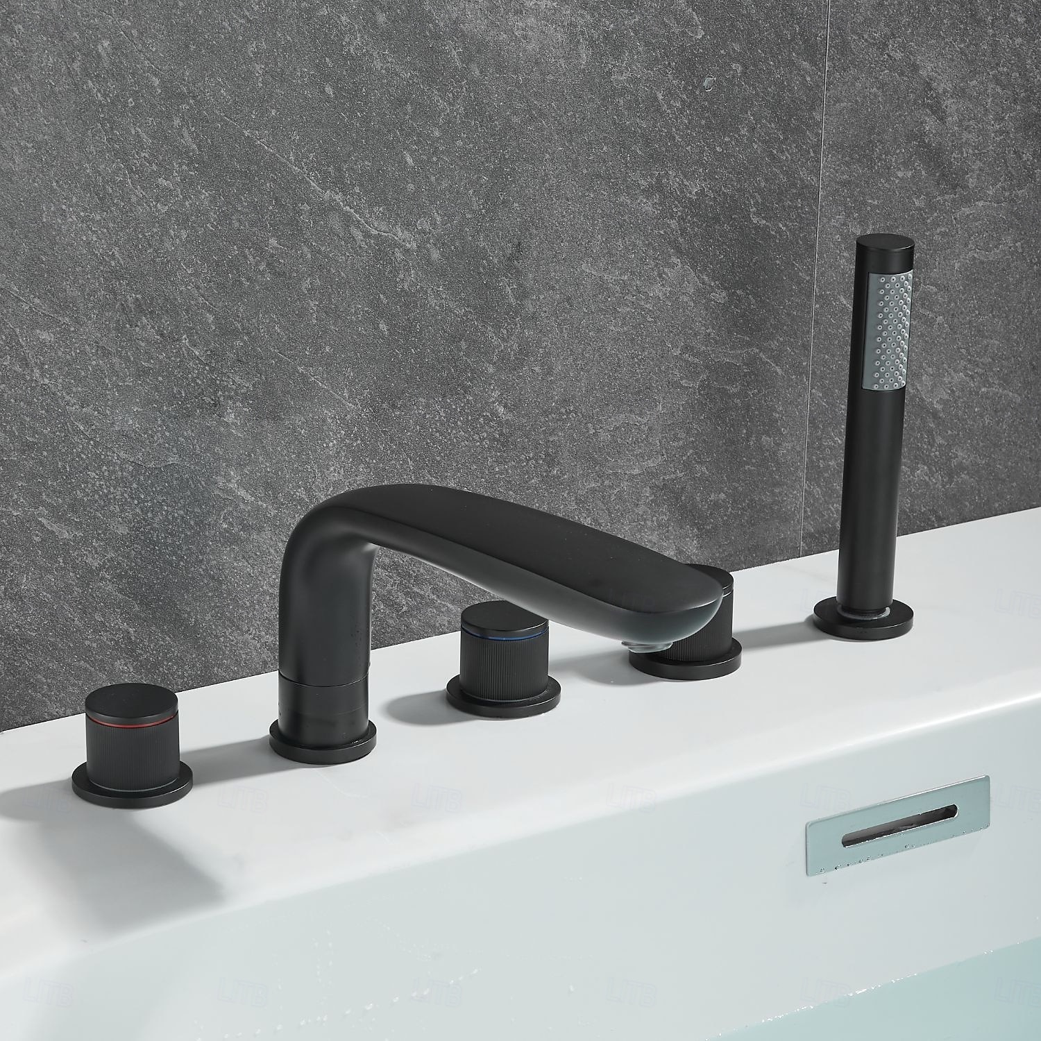 Badekarskran - Moderne Malte overflater Frittstående Messing Ventil Bath Shower Mixer Taps 2026 - ZAR R10076.92 –P5