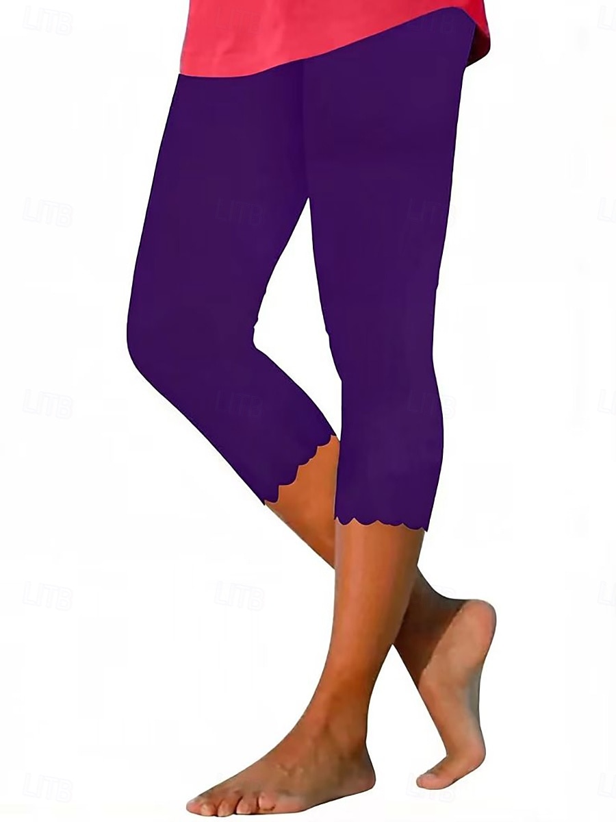 Femmes Slim Chinos Leggings Vacances Classique Occasionnel Longueur mollet Taille moyenne Uni Taille Élastique Confortable Respirant Haute Élasticité Quotidien Extérieur Salle de sport Noir Bleu de 2026 ? $12.99 –P6