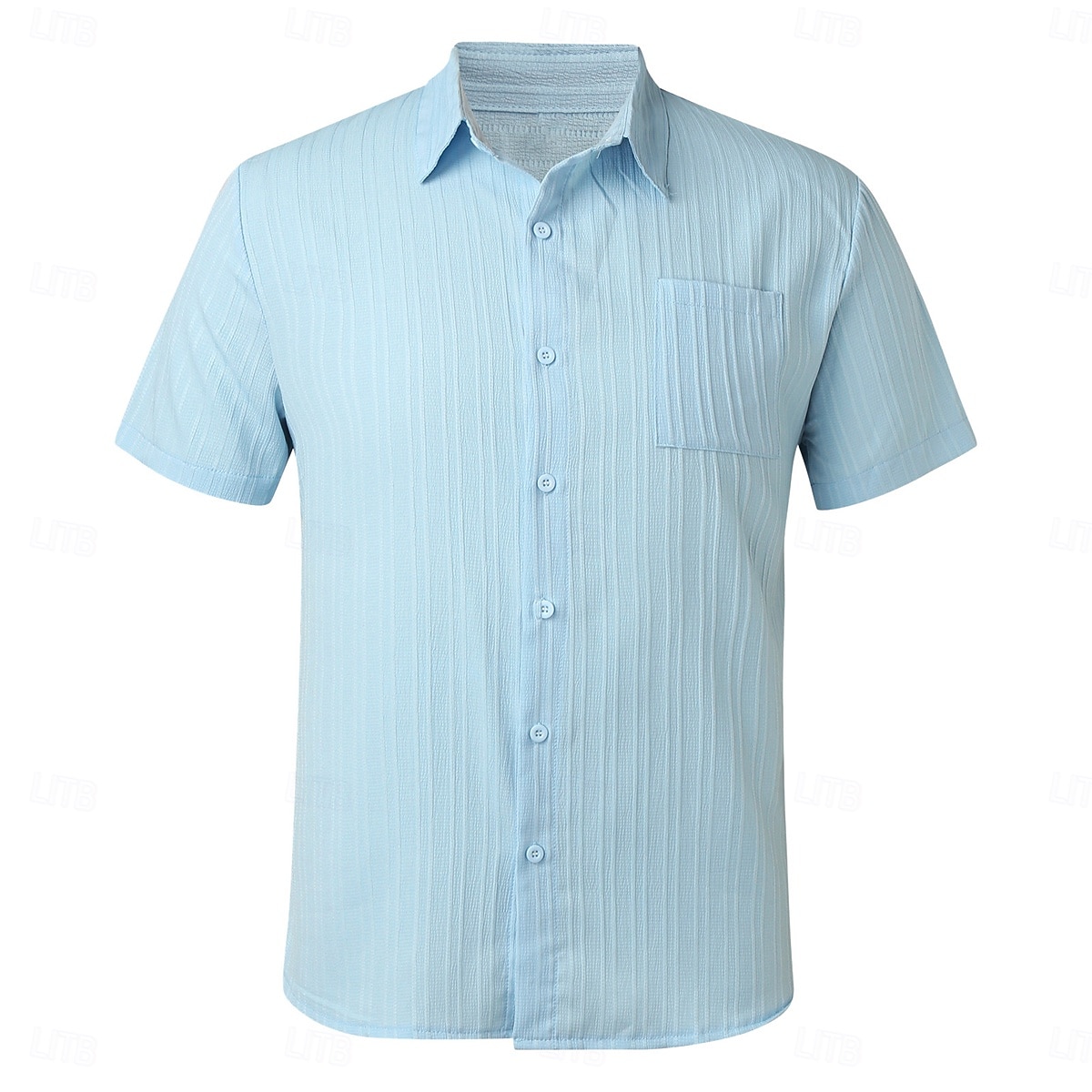 Hombre Camisa Camisa de verano Camisa casual Camisa de playa Abotonar la camisa Camisa Jacquard Blanco Manga Corta Plano Líneas / Olas Diseño Casual Ropa de calle Ropa Poliéster Moda Casual Cómodo 2026 - $22.99 –P1