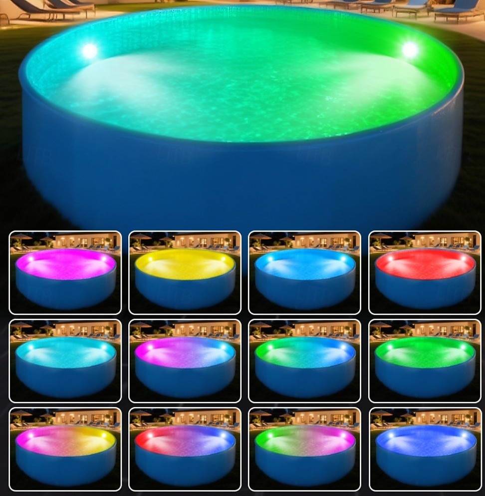 LED φώτα πισίνας με έλεγχο εφαρμογής, 20w dimmable υποβρύχιο υποβρύχιο φως με μαγνήτες, IP68 αδιάβροχα φώτα πισίνας 12v με αλλαγή χρώματος με χρονοδιακόπτη για υπέργεια πισίνα 2026 - $89.99 –P5