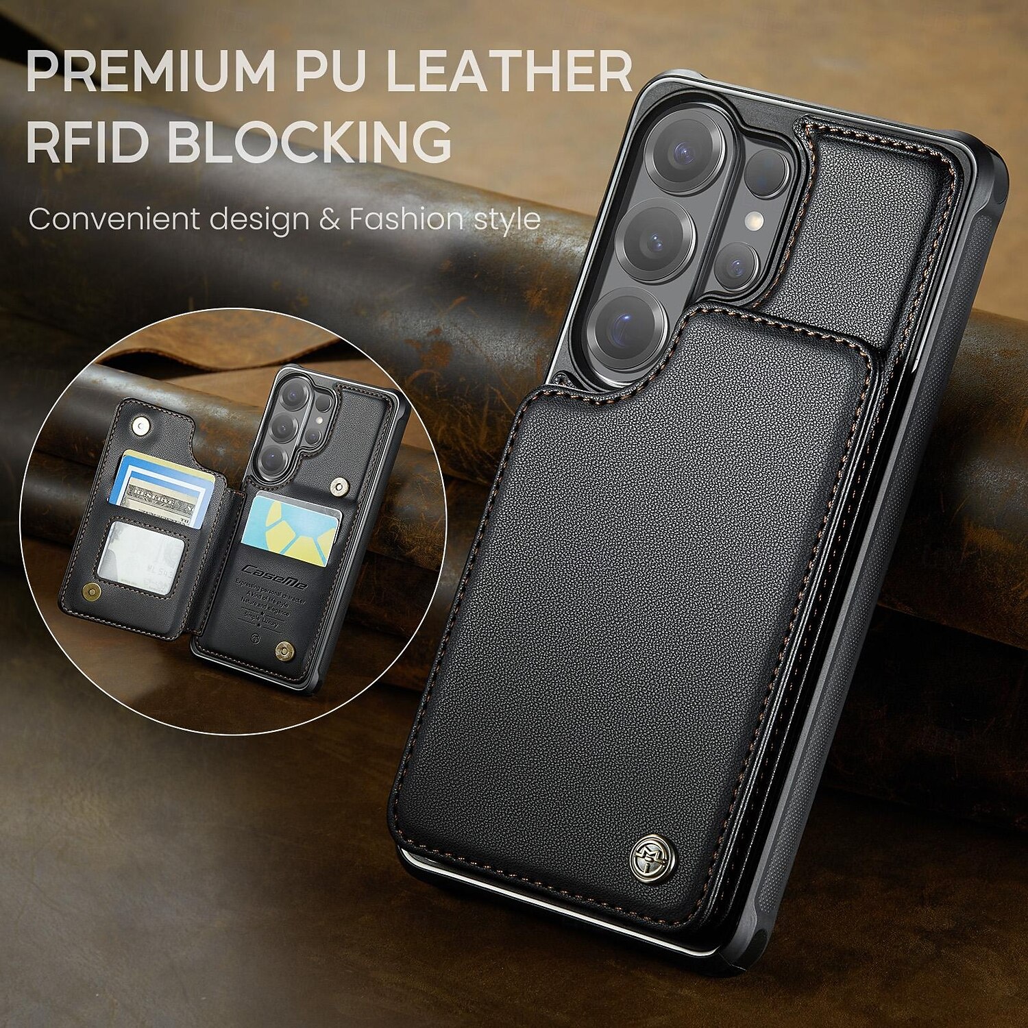 Phone Case For Samsung Galaxy S26 S26 Ultra Plus Wallet Case Flip Cover with Stand Holder Card Slot Shockproof Retro TPU PU Leather 2026 - $17.99 –P8