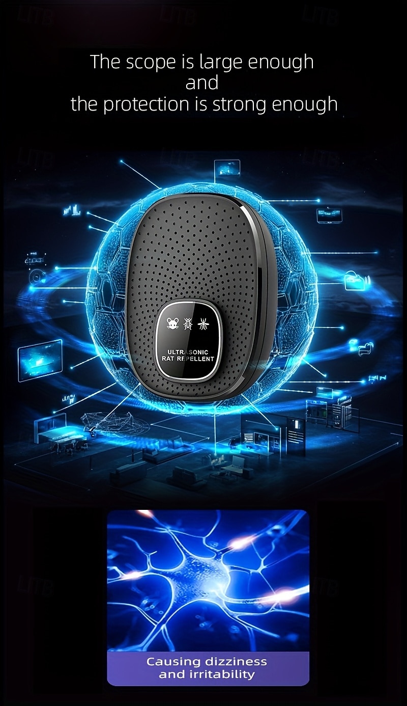 2 Pack Portable Smart Sonic Insect Repeller, Mosquito Repeller, And Mouse Repeller, Utilizing Variable Frequency Sonic Technology For Insect And Pest Control 2026 - $24.99 –P4