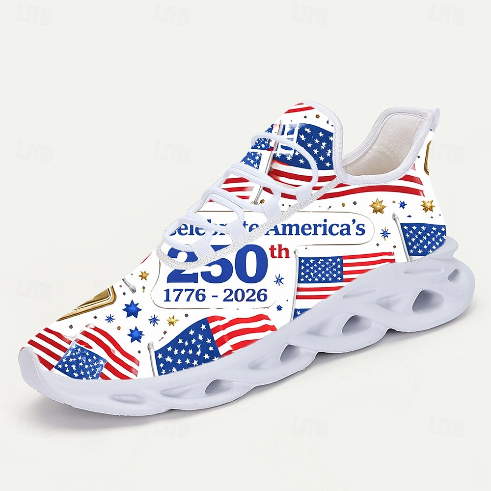 Herren-Sneaker zum 250-jährigen Jubiläum der Vereinigten Staaten – atmungsaktive Slip-on-Mesh-Schuhe mit flexibler Sohle, leicht, perfekt für den 4. Juli, Outdoor-Festivals, Reisen und den Alltag. 2026 - $42.99 –P3