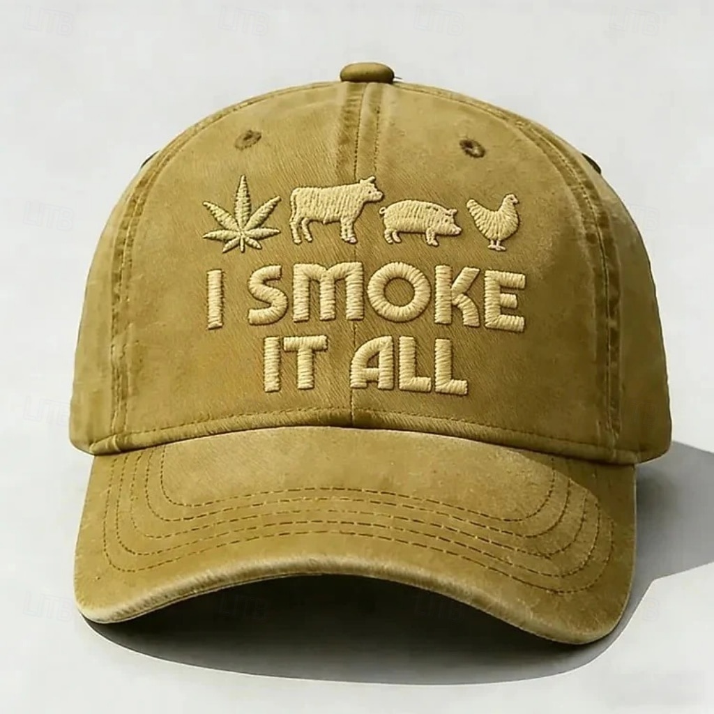 Per uomo Cappellino da Baseball Nero Giallo Cotone Patchwork Moda Streetwear Casual Quotidiano All'aperto Vacanza Citazioni & Detti Protezione Solare Protezione solare Traspirabilità del 2026 a $10.99 –P8