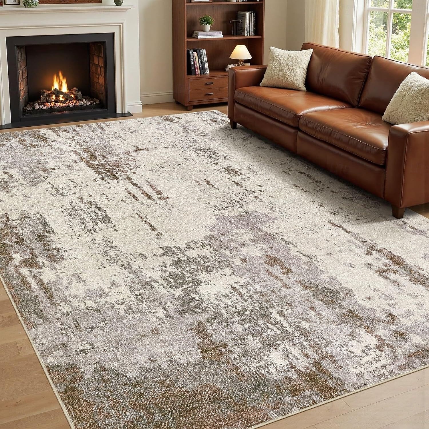 Nordic Abstract Faux Cashmere Rug Non-Slip Full Coverage Bedside Mat Durable and Machine Washable Carpet for Living Room and Bedroom 2026 - $25.99 –P9