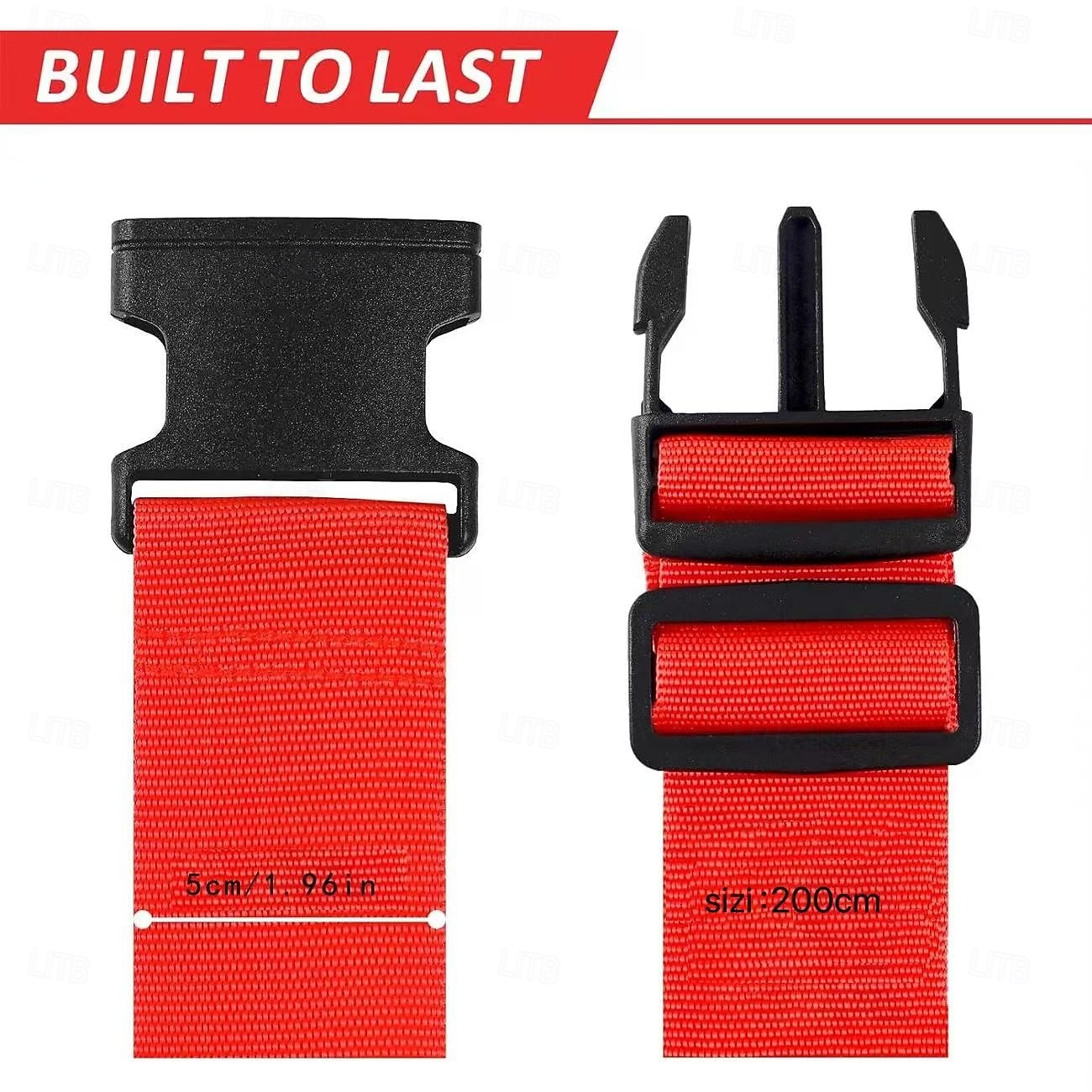 4PCS Luggage Straps, 200CM Adjustable Travel Bag Belts with Buckle, Secure Suitcases, Quick Luggage Identification, Multiple Colors, Travel Essential, Gift Idea 2026 - $24.99 –P2