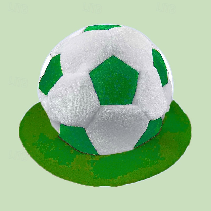 Pluche voetbalmuts voor fans van het WK voetbal, grappige voetbalpet, fanaccessoires voor wedstrijddagen en sportfeestjes, aanmoedigingsrekwisieten voor in het stadion. 2026 - $21.99 –P6