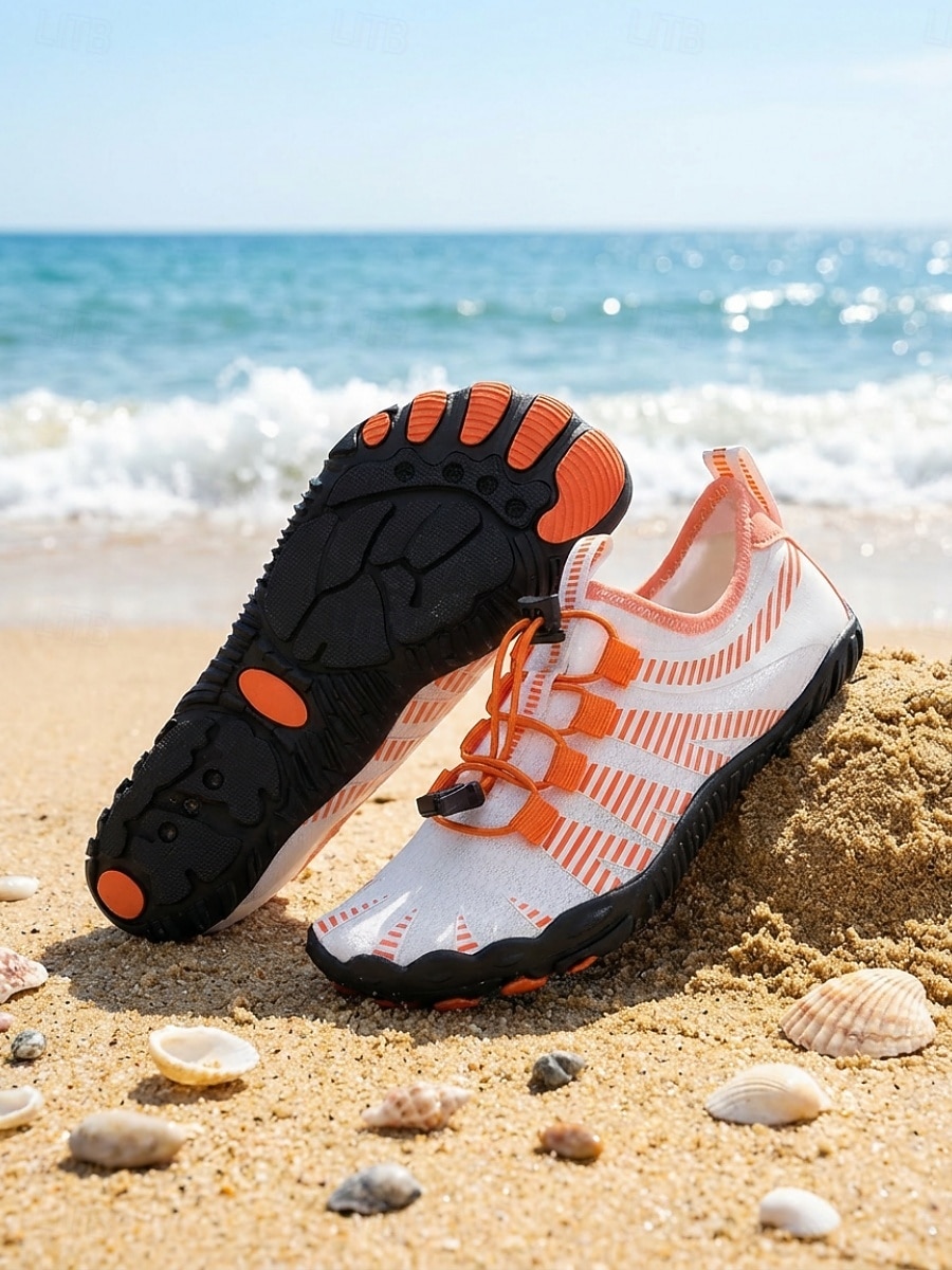 Schnelltrocknende Wasserschuhe für Damen – leichte, atmungsaktive Aqua-Strandschuhe mit verstellbarer elastischer Schnürung und rutschfester Sohle, barfußähnlicher Outdoor-Stil für Strand, Surfen, 2026 - $32.99 –P9