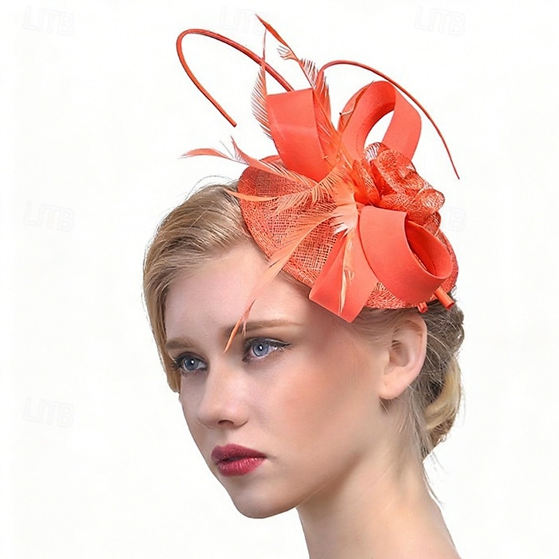 fascinators Veer Stof Bruiloft Verjaardag Elegant Vintage leuke Style Met Veer Helm Hoofddeksels 2026 - $22.99 –P2