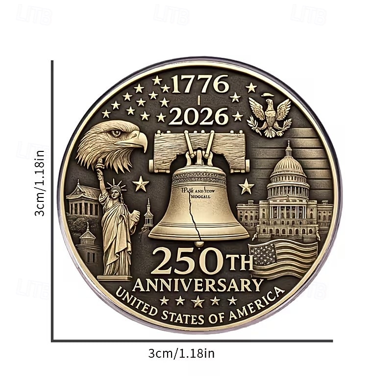 Set di 5 spille commemorative per il 250° anniversario americano, spilla unica e creativa per abbigliamento. &zaini, il regalo perfetto per i festival per valorizzare il tuo stile del 2026 a $15.99 –P3