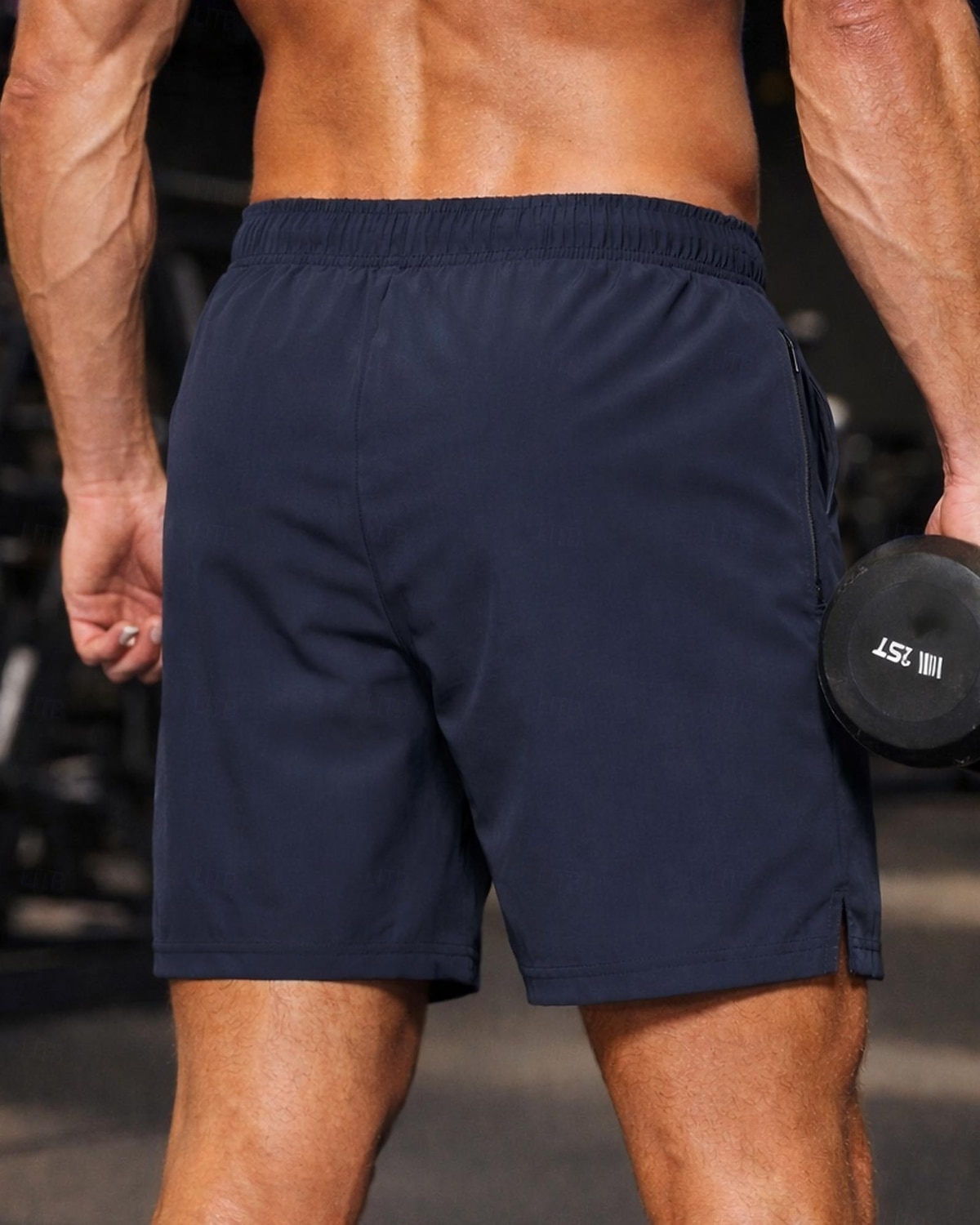 2026年 男性用 ランニングショーツ アスレチックショーツ ジムショーツ ドローストリング ポケット ショートパンツ カジュアル 日常 アウトドア 夏 速乾性 吸汗性 高通気性 ジムトレーニング ジョギング ランニング テイラーフィット スポーツウェア アクティブウェア ダークグレー ブラック ネイビーブルー  コレクション – $13.99 –P2