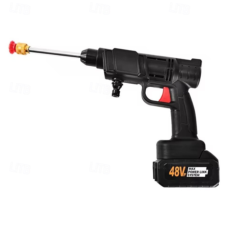 idropulitrice a batteria, idropulitrice portatile da 48 V con batteria ricaricabile &caricabatteria, idropulitrice portatile ad alta pressione per autolavaggio, giardino, patio, recinzione, terrazza, del 2026 a $79.99 –P1