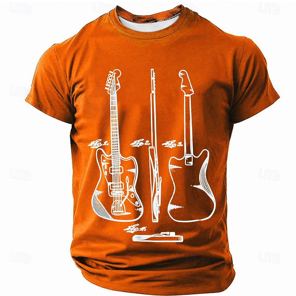 Per uomo Chitarra Gergo divertente Maglietta Manica Corta maglietta Stampa 3D Girocollo Camicia Moda Quotidiano Quotidiano Streetwear Nero Estate Primavera Abbigliamento S M L XL XXL XXXL del 2026 a $21.99 –P5