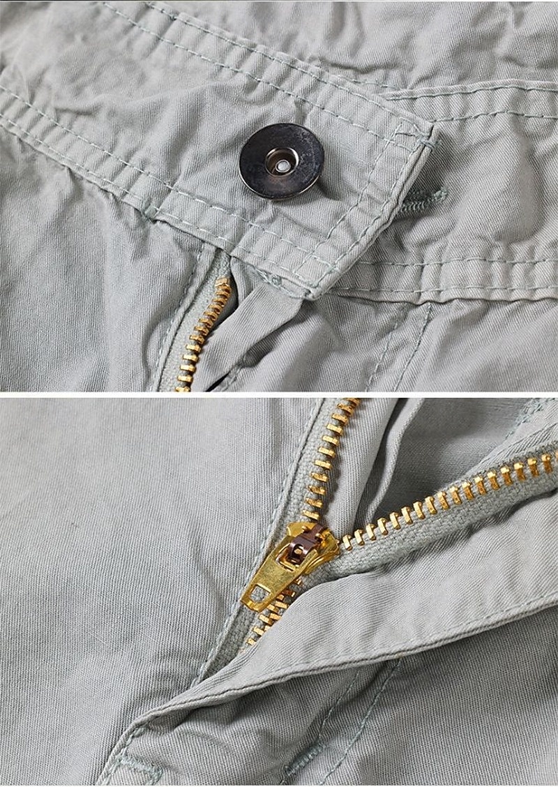 Herren Cargohose Cargohosen Cargo-Shorts Shorts Freizeitshorts Tasche Einfach Einheitliche Farbe Knielang Lässig Outdoor Streetwear Mode Streetwear Blau Schwarz Unelastisch 2026 - $18.49 –P8