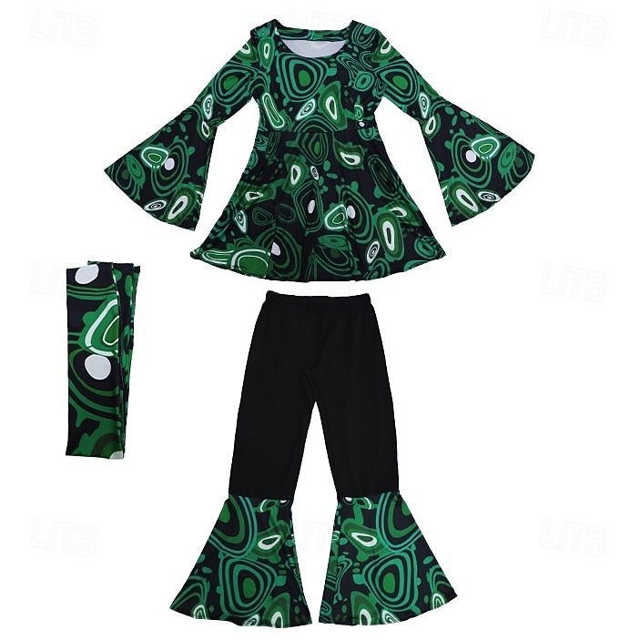 Set Retrò Vintage Anni '70 Blusa / Camicia Pantaloni Copricapo Lunghe Hippie Disco Geometrico Costume Per donna Halloween Carnevale Festival Musicale Festa a tema retrò Adulti Blusa Pantaloni del 2026 a $43.99 –P6