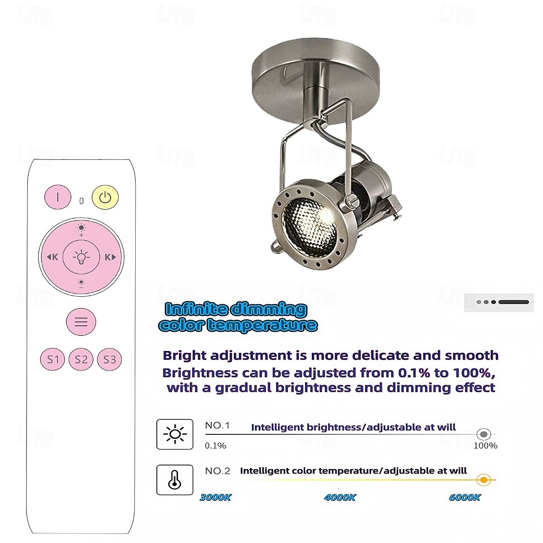 10 cm Regulável Luzes de Tecto Metal Estilo Artístico Galvanizar Artistíco 110-120V 220-240V de 2026 por $80.99 –P16