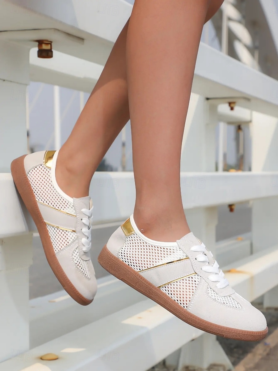 Women's Breathable Mesh Casual Sneakers – Lightweight Lace-Up Walking Shoes, Comfortable Summer Sport Style Trainers for Women, Ideal for Travel, Beach Walks, Daily Wear and Outdoor Activities 2026 - $34.99 –P4