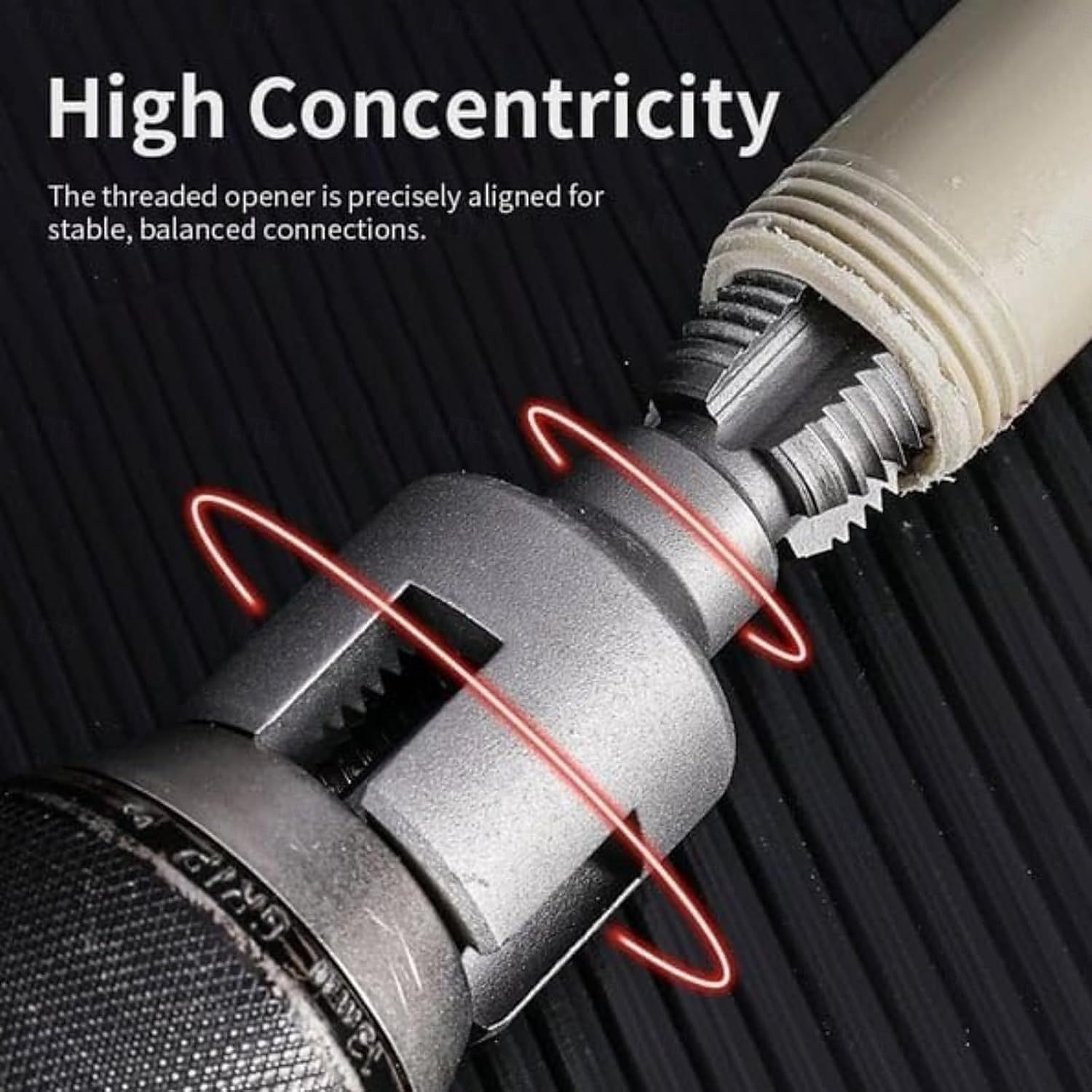 3 db integrált belső &külső csőmenetvágó szerszám, kettős funkciójú csőmenetvágó szerszám 1/2"-hoz &3/4" &1"-os PVC/műanyag csövekhez, elektromos fúróval kompatibilis csőmenetvágó készlet 2026 - $19.99 –P7