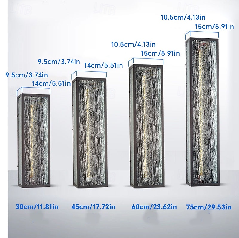 Ulkoilu Moderni Ulko-seinävalaisimet Ulkoilma Metalli Seinävalaisin IP65 110-120V 220-240V 10 W 2026 - $149.99 –P5