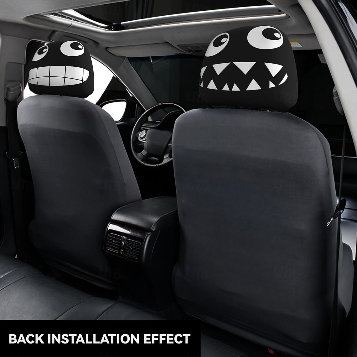 spersonalizowane pokrowce na zagłówki samochodowe, zestaw 2 ochronnych pokrowców przeciwkurzowych, uniwersalny ochraniacz zagłówka fotela samochodowego 2026 - $7.99 –P8