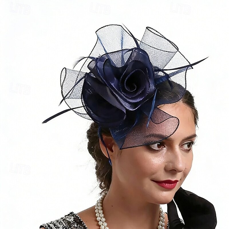 Fascinators Feather Wedding Birthday Elegant Vintage Cute With Feather Flower Headpiece Headwear 2026 - $11.49 –P2