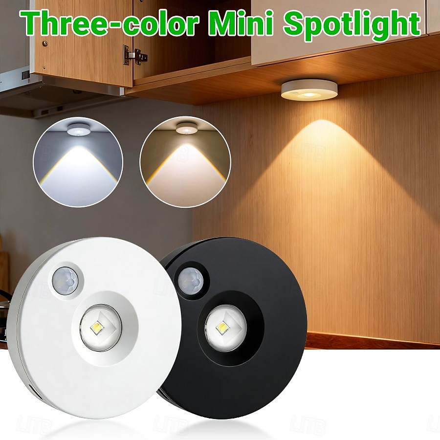 LED Translucent Tri-color Dimmable Touch Control Adjustable Magnetic Light Atmosphere Lamp Energy-saving with Charger Modern Minimalist Wardrobe Bedside Bedroom Study Cabinet Showcase Wine Cabinet Kit 2026 - $8.99 –P1