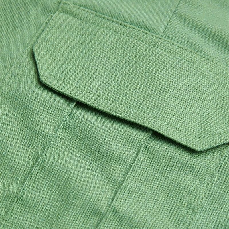 Per uomo Pantaloncini cargo Shorts Shorts di Lino Pantaloncini Estivi Patchwork Tasca Blocco di colori Comodità Traspirante Corto Casuale Quotidiano All'aperto Moda Designer Verde Cachi Inelastico del 2026 a $25.99 –P9