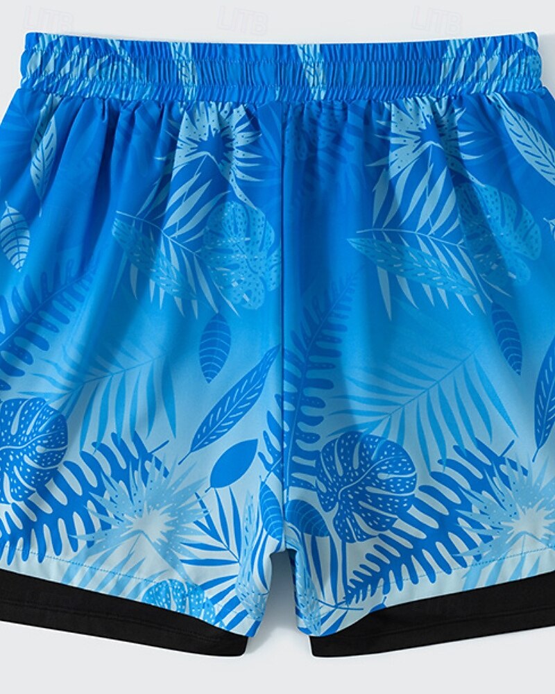 Per uomo Medio spessore Costume da bagno Costume da Bagno Floreale Tropicale Coulisse 2 in 1 Con Fodera a Compressione Asciugatura Rapida Elastico Traspirante Senza Maniche Costume da Bagno Pantaloni del 2026 a $15.49 –P3