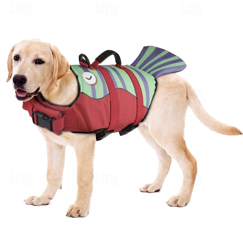 Shark Dog Safety Life Vest, Mermaid Dog Life Vests for Swimming with Superior Buoyancy and Rescue Handles for Swimming Pool Beach Boat 2026 - $28.99 –P13