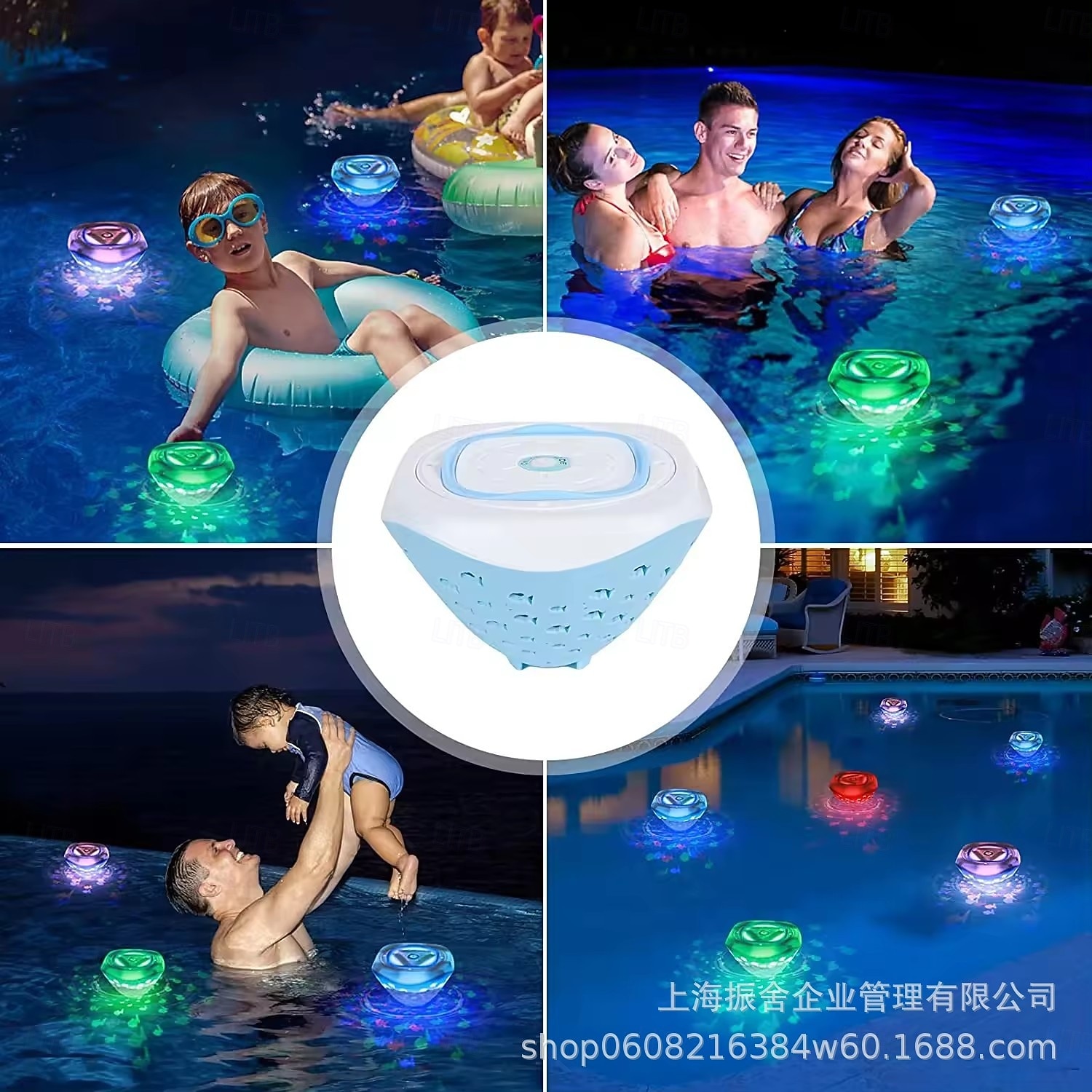 Osvětlení bazénu, plovoucí světlo do vany s barevným vzorem rybiček, vhodné pro hračky do koupelny, akvária, různé párty dekorace (napájeno 3 bateriemi AAA, nejsou součástí balení) 2026 - $26.99 –P7