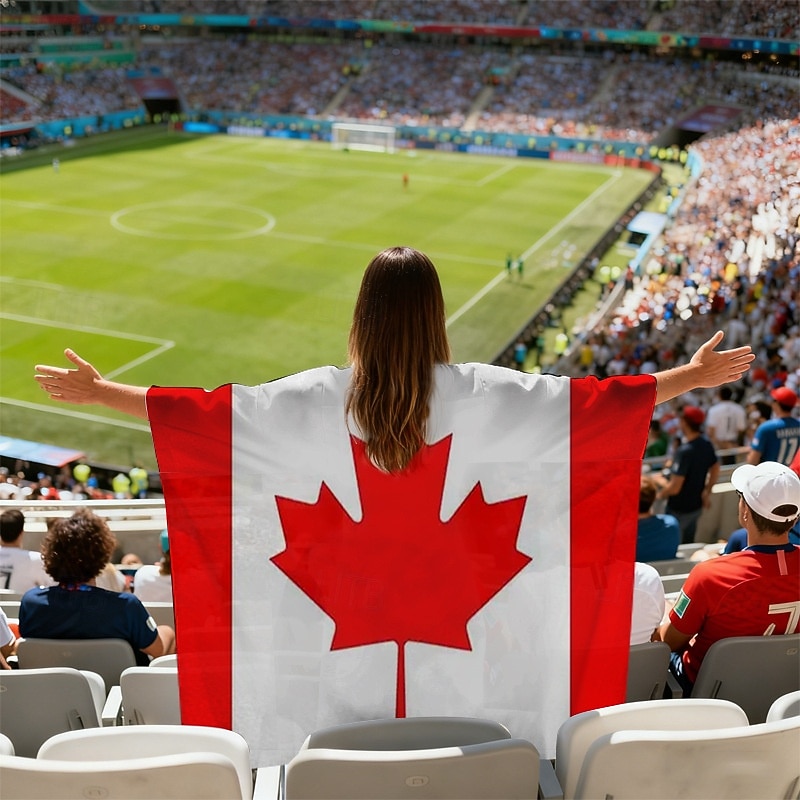 Partita mondiale di calcio 2026 Mantello Costume Bandiera Ventilatori Adulti Unisex Feste Partita di calcio Evento di calcio Vestirsi del 2026 a $17.49 –P11