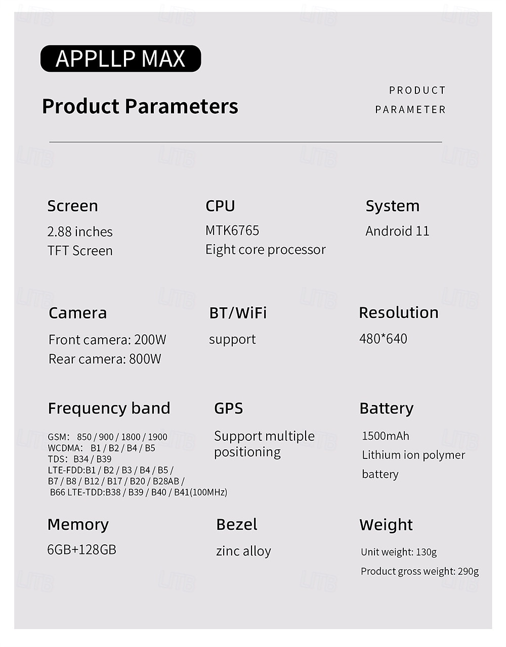 Relógio inteligente Lokmat Appllp Max de 2,88 polegadas com 4G LTE, pedômetro, calendário e câmera, compatível com dispositivos móveis, unissex, com classificação IPX-4 e caixa de 32 mm. de 2026 por $412.79 –P19