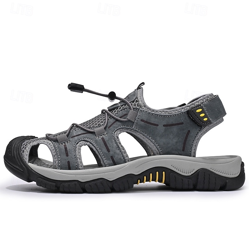 Sandálias masculinas para atividades ao ar livre, com design durável e respirável, tiras ajustáveis e sola antiderrapante. Perfeitas para caminhadas, atividades aquáticas, férias na praia e uso casual no verão. de 2026 por $54.99 –P17