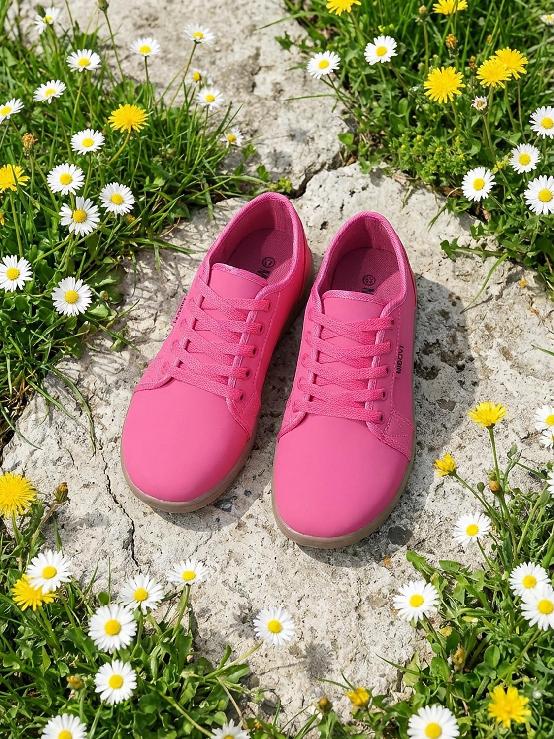 damerosa sneakers med bred passform og snøring, lette, uformelle tursko i kunstskinn for reiser og trening &hverdagskomfort 2026 - $34.99 –P7
