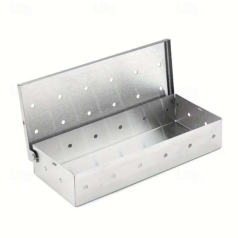 Stainless Steel Wood Chip Smoker Box for Grilling Additions, Suitable for Adding a Smoky Flavor to Gas Or Charcoal Grills, The Best Grilling Accessory for Charcoal And Gas Barbecue Grills 2026 - $15.99 –P4