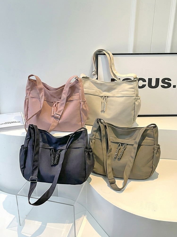 borsa singola da donna in nylon hobo crossbady – grande capacità, tracolla regolabile, leggera, versatile per l'uso quotidiano casual e per i viaggi all'aperto – disponibile in più colori del 2026 a $11.99 –P5