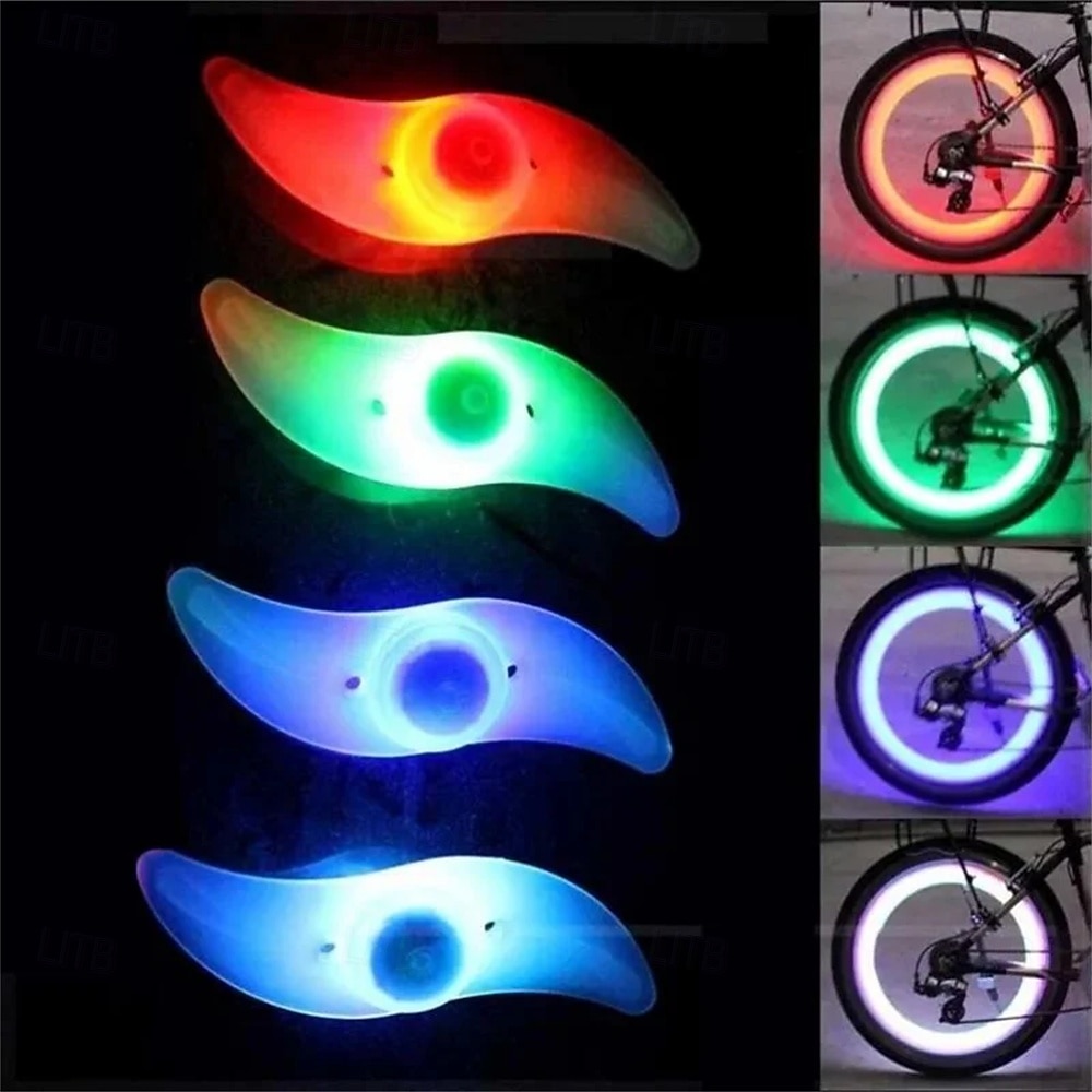 Mountainbike-Straßenfahrzeug Wind Feuer Radfarbe Speichenlicht Felgenlicht Reifenradlicht Nachtfahrten Nachtfahrausrüstung 2026 - $9.99 –P4