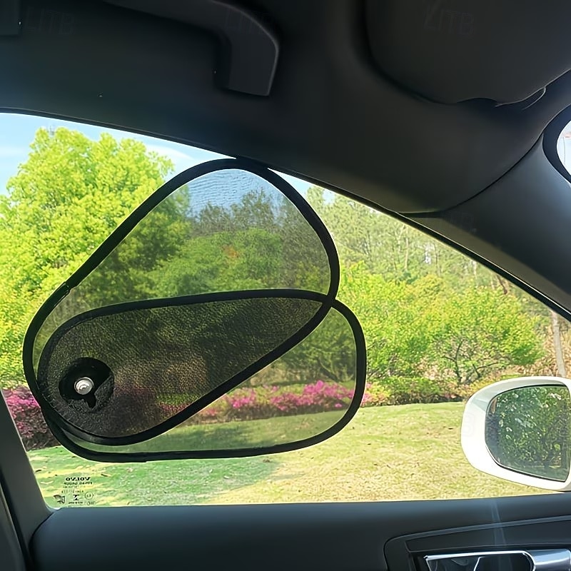 2 ks nastavitelných slunečních clonek na boční okna automobilu, výsuvné a otočné tepelně izolační sluneční clony, antireflexní úprava pro denní i noční použití, univerzálně kompatibilní se všemi 2026 - $20.99 –P4