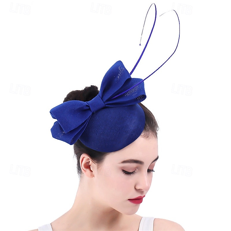 Fascinator Lino Matrimonio Elegante Vintage Carino Con Fiocco Copricapo Copricapo del 2026 a $34.99 –P1