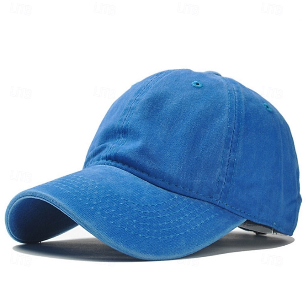 Men's Baseball Cap Sun Hat Trucker Hat Blue Black Polyester Adjustable Fashion Streetwear Casual Daily Outdoor Vacation Plain Sun Protection Sunscreen Breathability 2026 - $5.49 –P3