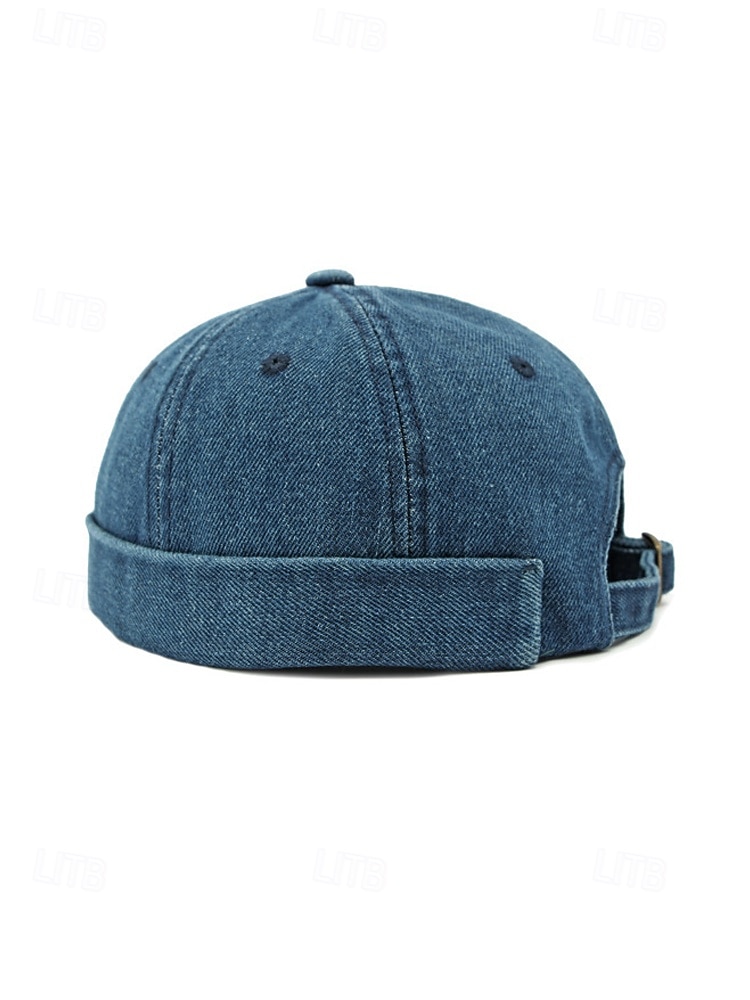 Vintage-Jeanskappe für Herren im Used-Look, mehrfarbig, verstellbare Passform, Retro-Stil, perfekt für Outdoor-Reisen, Freizeitkleidung, Sommer und andere Freizeitaktivitäten 2026 - $11.99 –P10